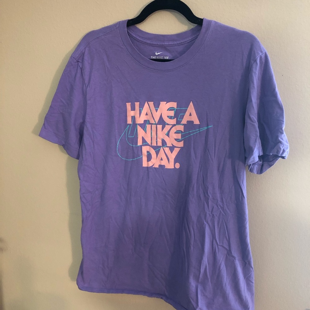 Purple Have a Nike Day Mens Medium Tee